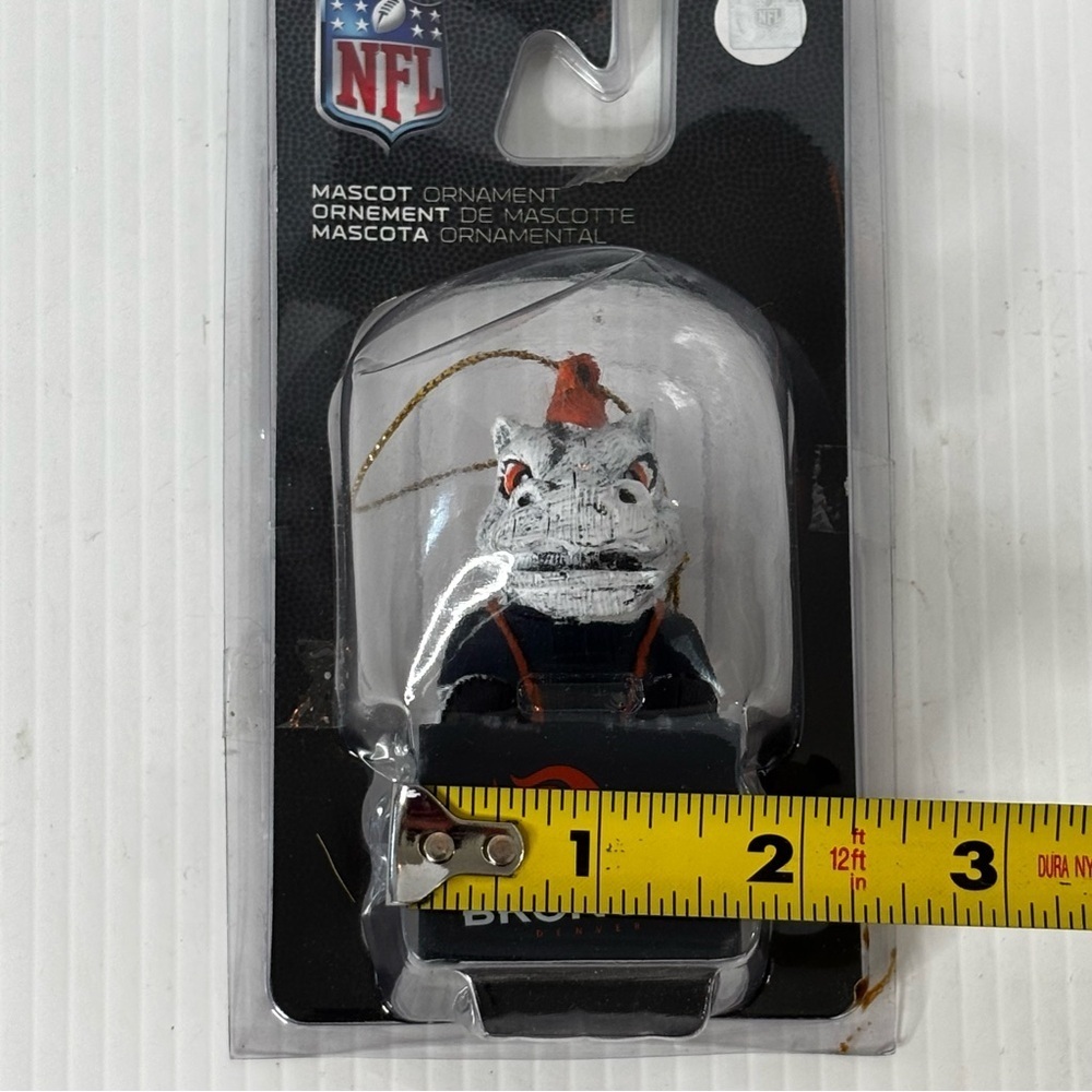 New Denver Broncos Mascot Ornament NFL Football Christmas Holiday - Picture 7 of 7